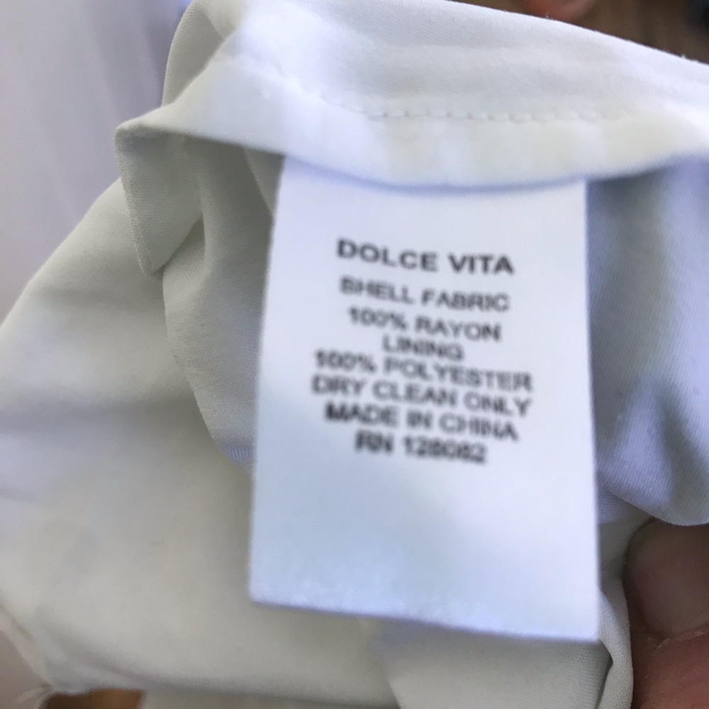Dolce Vita Hanni Striped Cross Back Mini Dress M - Picture 6 of 6